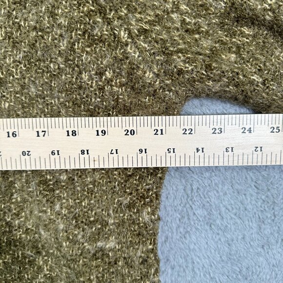 Christopher & Banks Sweater Green Cable Knit Women’s Size XL Soft - Picture 8 of 11